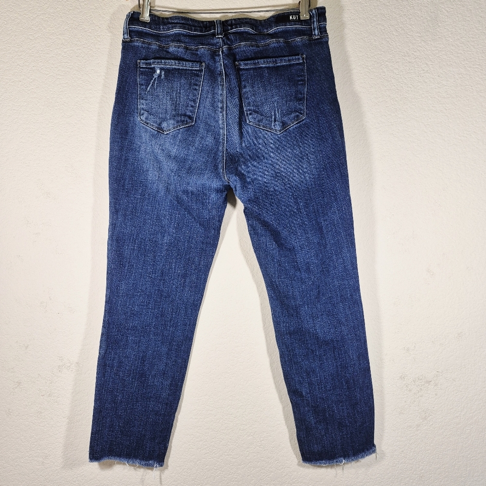 Kut From The Kloth Women's Cropped Blue Jeans - Picture 5 of 10